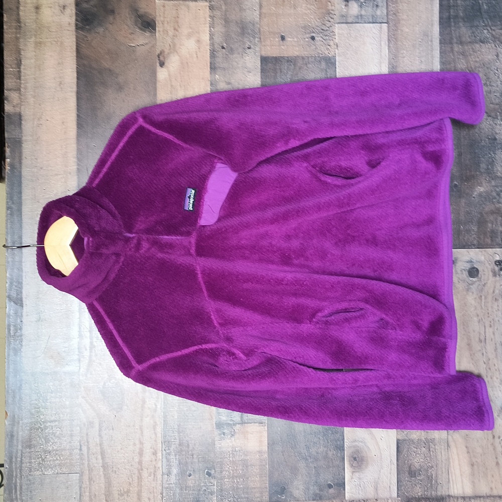 Patagonia Re Tool T Snap Fleece Pullover Plum Purple Sz Med Women